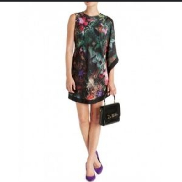Ted Baker London Dresses & Skirts - Ted Baker 'Bejewelled Wing' (Abstract Butterfly Floral Print) Sheath Dress